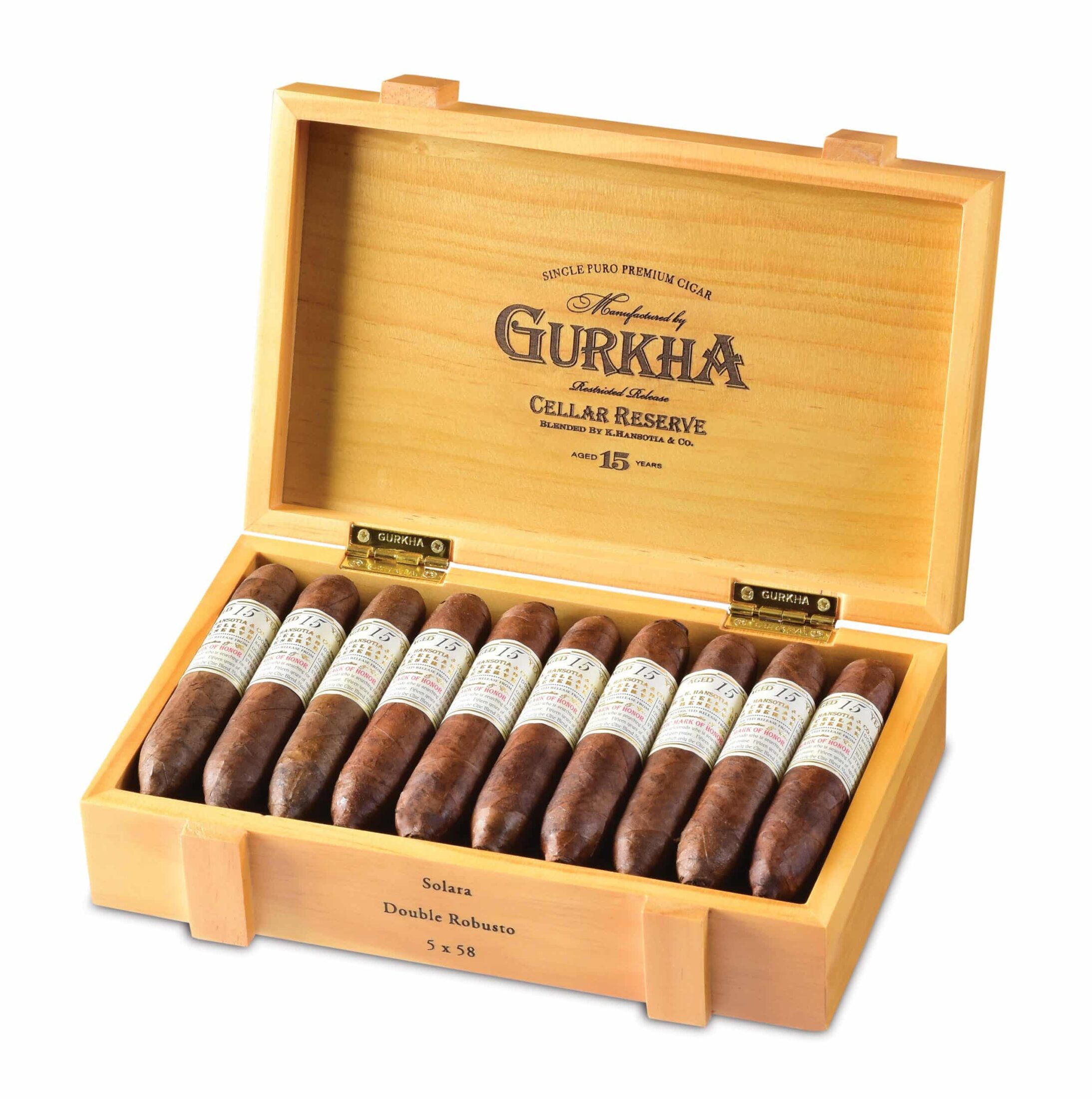 gurkha salara 15 cellar reserve box open