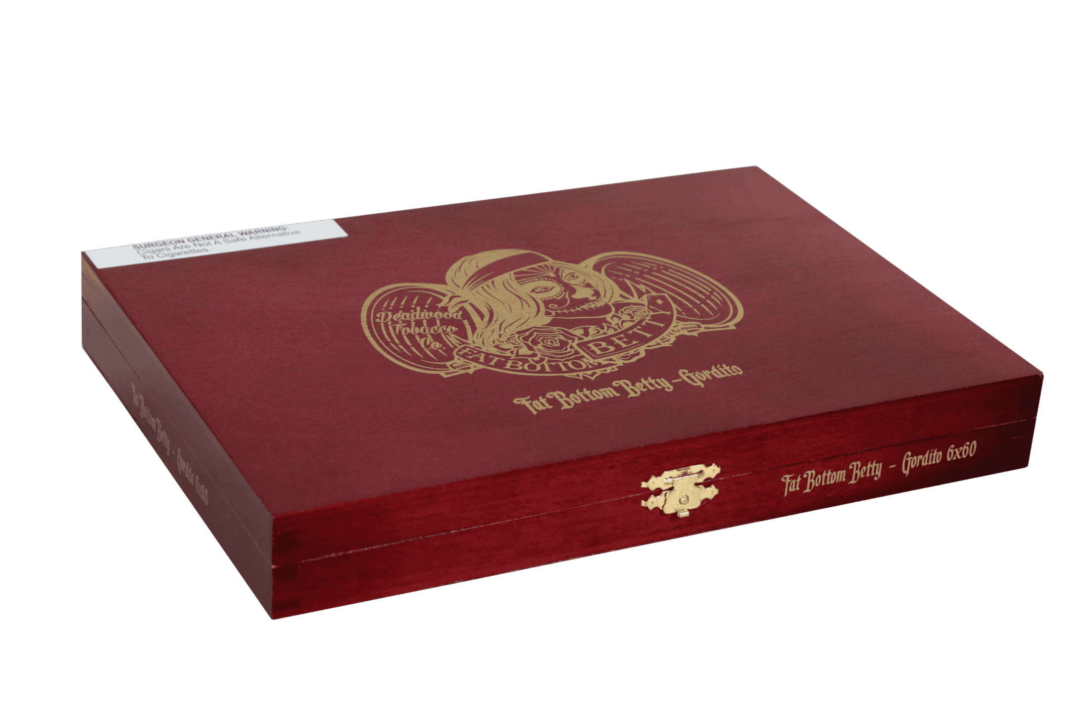 Closed box of 10 count Deadwood Fat Bottom Betty Gordito cigars
