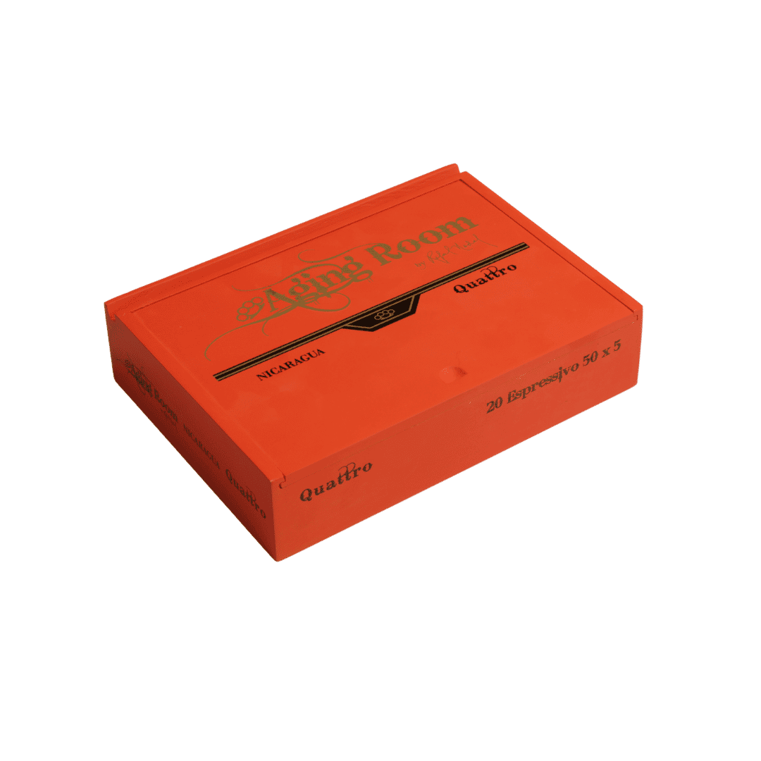 Aging Room Quattro Nicaragua Espressivo closed box of cigars