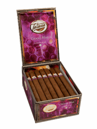 Tatiana Classic Groovy Blue Open Box of Cigarillos