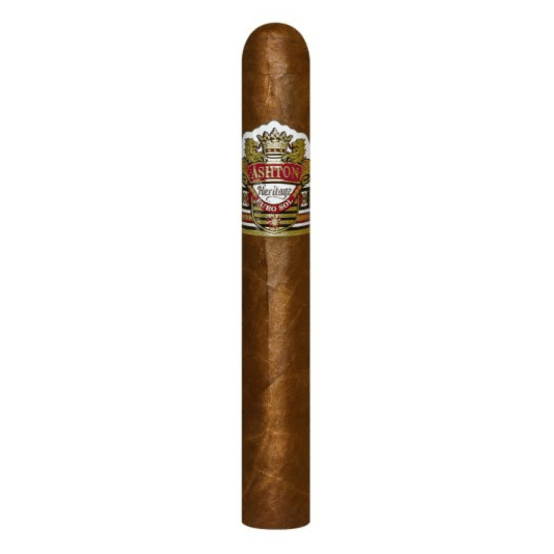 Ashton Heritage Puro Sol Robusto Single Cigar with Ecuador Habano wrapper over sun-grown Dominican binder and filler