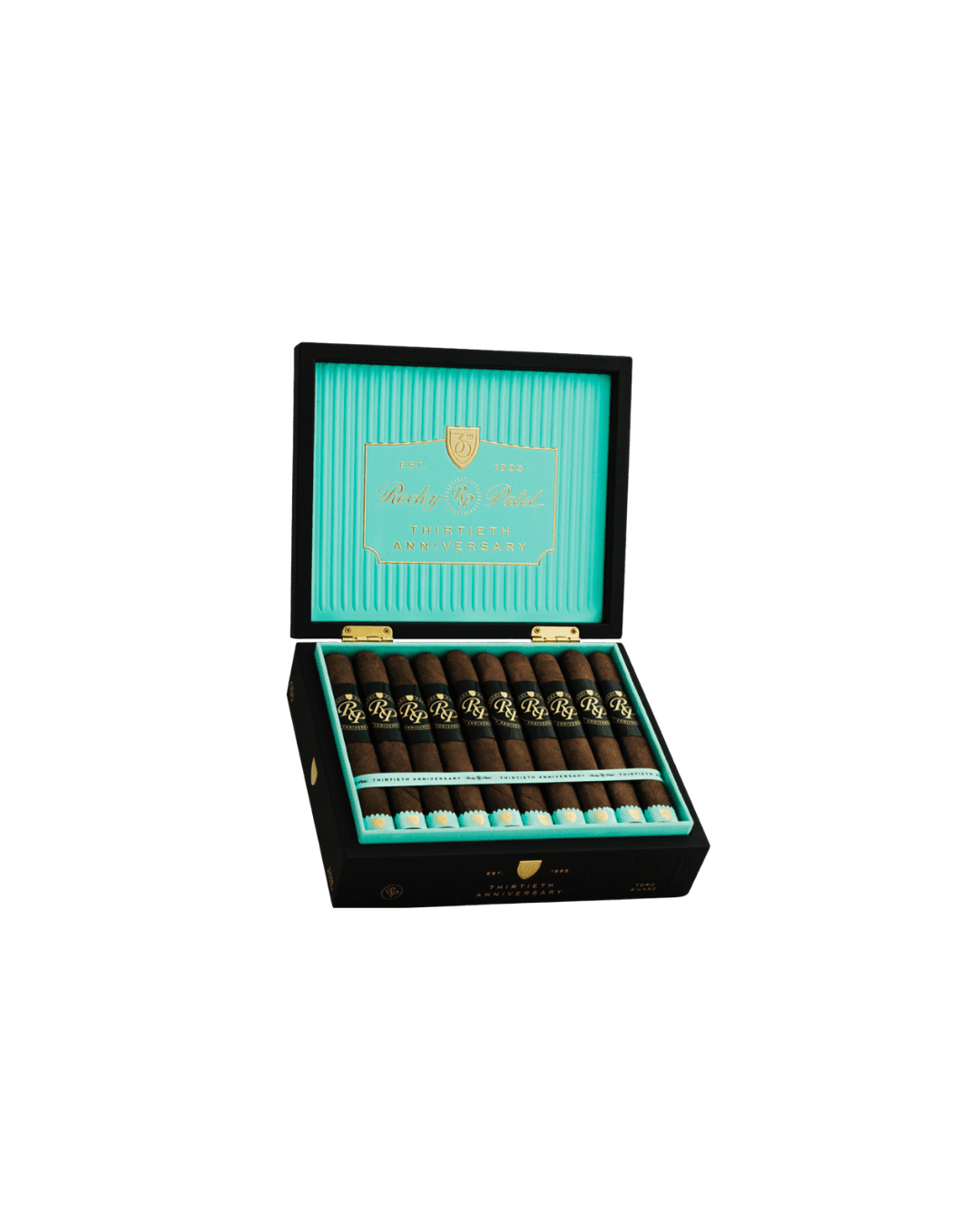 Rocky Patel Thirtieth Anniversary Toro Open Cigar Box 10 visible cigars