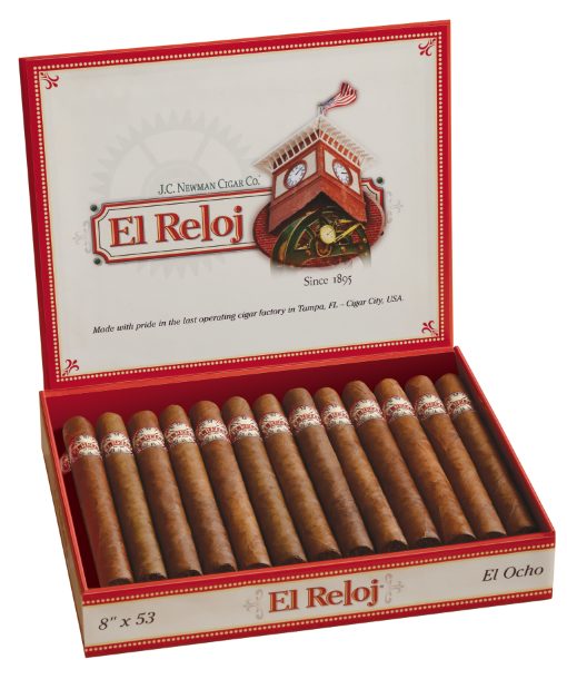 el reloj el ocho cigar box open