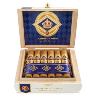 J.C Newman Diamond Crown Classic No. 5 robusto closed box open box of 20 cigars