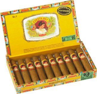 cuesta rey robusto number 7 box open
