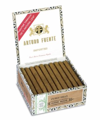 arturo fuente curly head natural box open