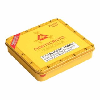 Closed pack of 20 count Montecristo Classic Mini cigars