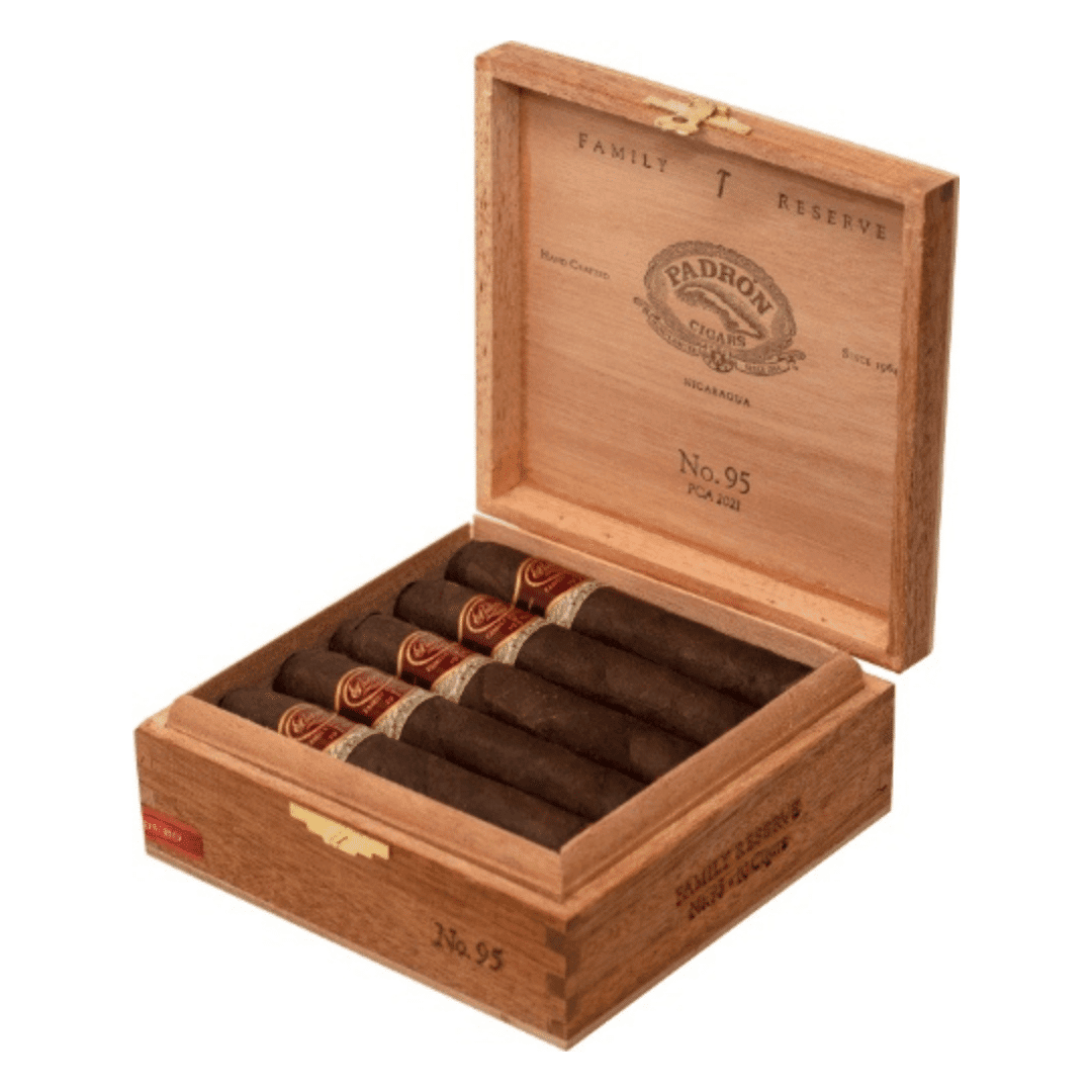 Padron Family Reserve No. 95 Maduro Open box of 10 cigars