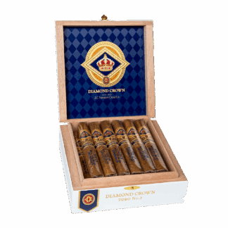 Customized Single Cigar Diamond Crown Classic toro No. 3 with imprinted groomsman cellophane