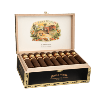Brick House Cigars open cigar box of commodore maduro cigars